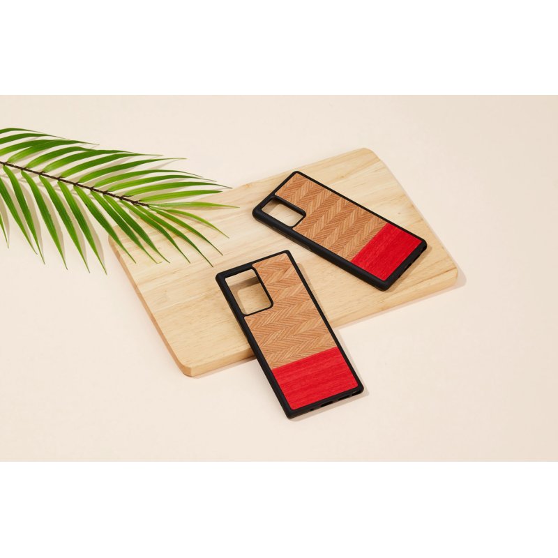 MAN&WOOD case for Galaxy Note 20 herringbone azalea black