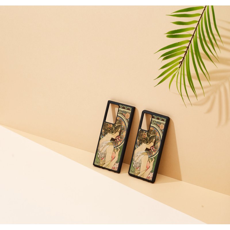 MAN&WOOD case for Galaxy Note 20 primrose black