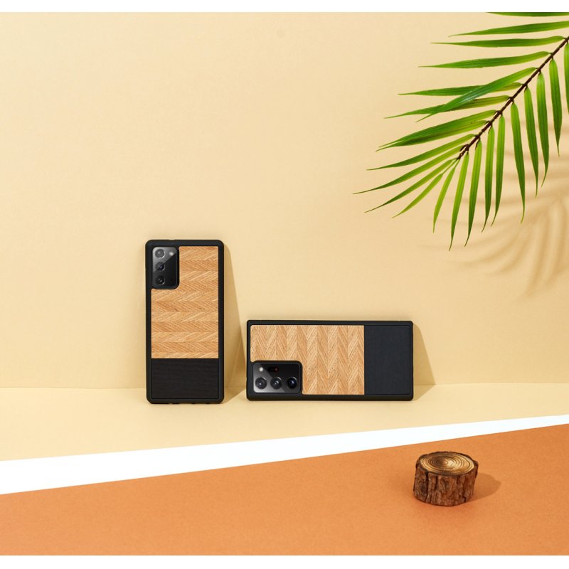 MAN&WOOD case for Galaxy Note 20 Ultra herringbone nero black