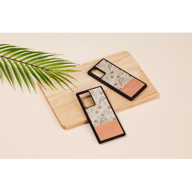 MAN&WOOD case for Galaxy Note 20 Ultra pink flower black