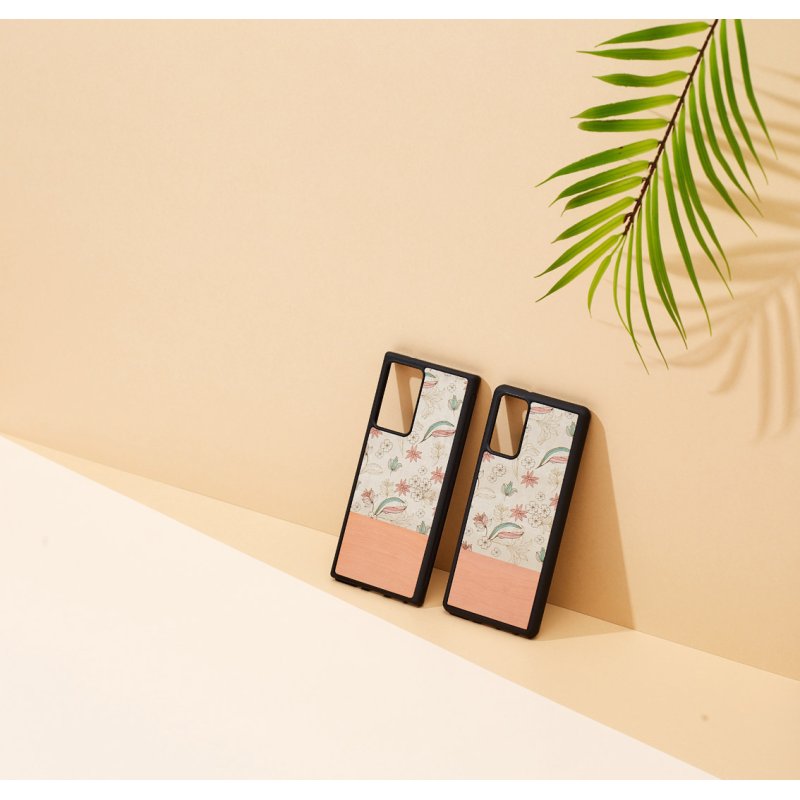 MAN&WOOD case for Galaxy Note 20 Ultra pink flower black