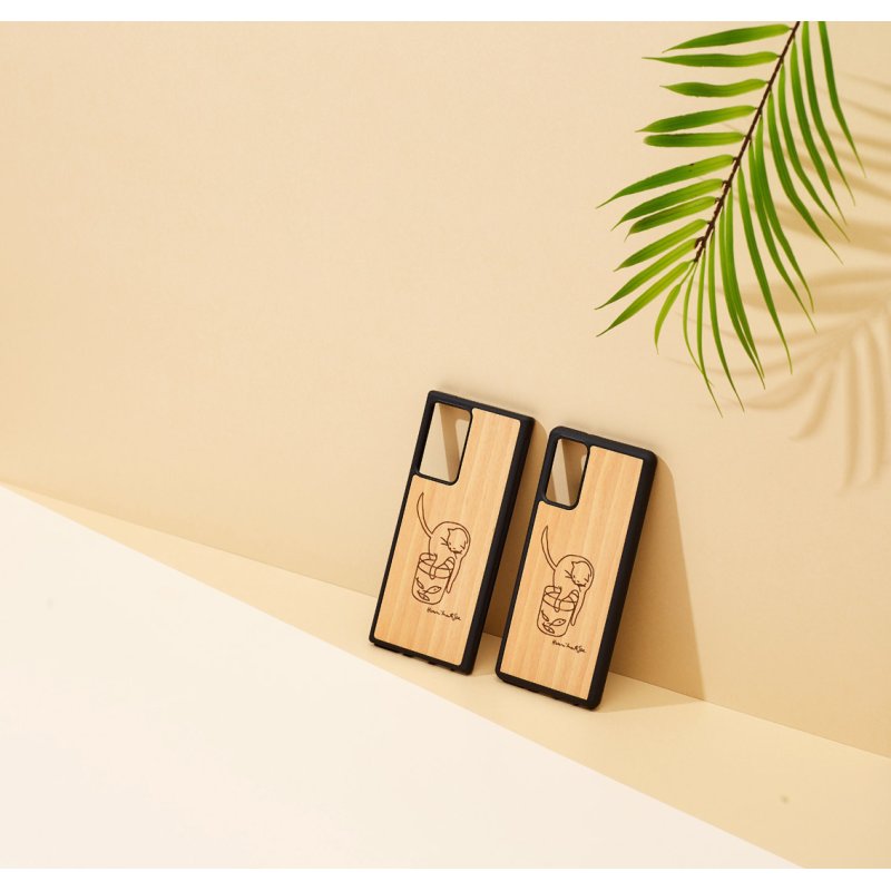 MAN&WOOD case for Galaxy Note 20 Ultra cat with fish