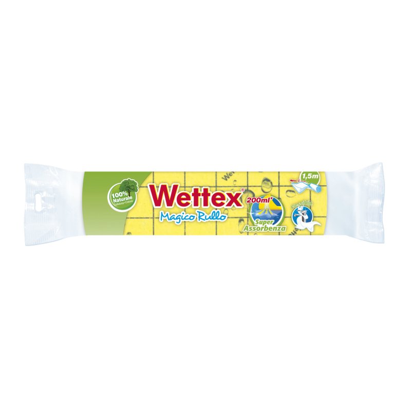 Wettex 127922 Chiffon de nettoyage Cellulose, Coton Noir, Jaune 1 pièce(s)