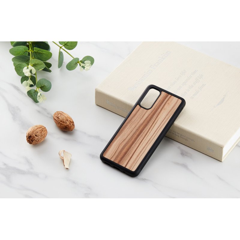 MAN&WOOD case for Galaxy S20 cappuccino black