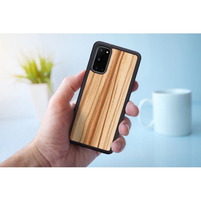 MAN&WOOD case for Galaxy S20 cappuccino black