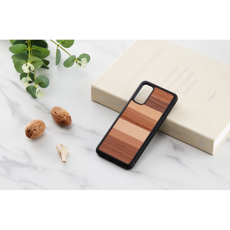 MAN&WOOD case for Galaxy S20 sabbia black