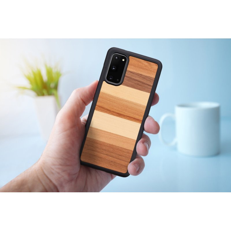 MAN&WOOD case for Galaxy S20 sabbia black