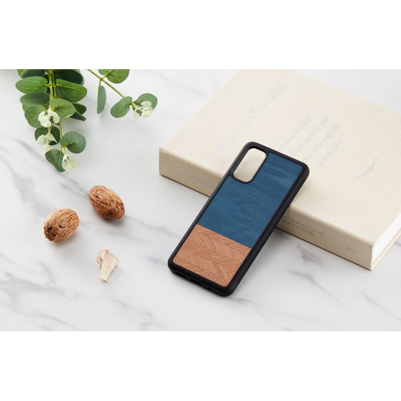 MAN&WOOD case for Galaxy S20 denim black