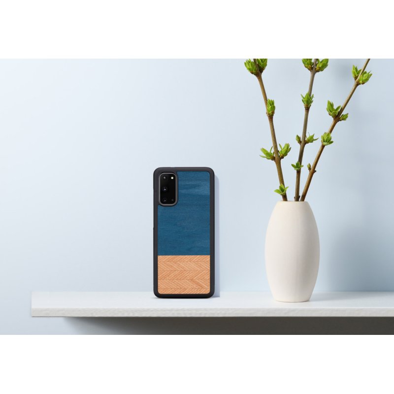 MAN&WOOD case for Galaxy S20 denim black