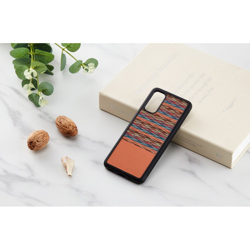 MAN&WOOD case for Galaxy S20 browny check black
