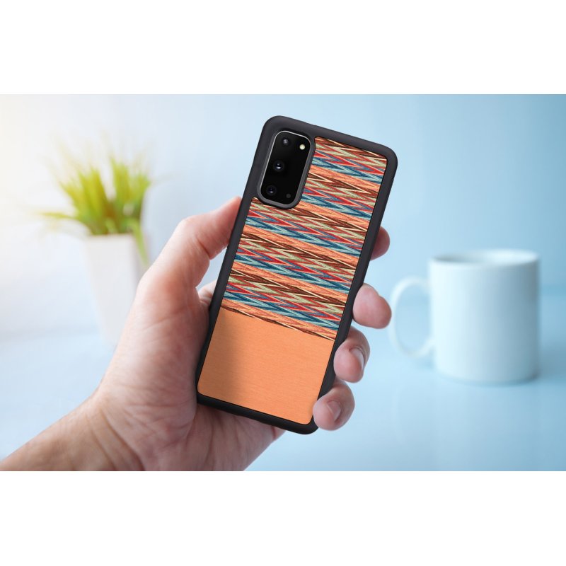 MAN&WOOD case for Galaxy S20 browny check black