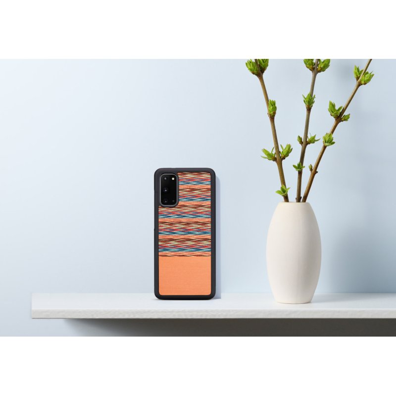 MAN&WOOD case for Galaxy S20 browny check black