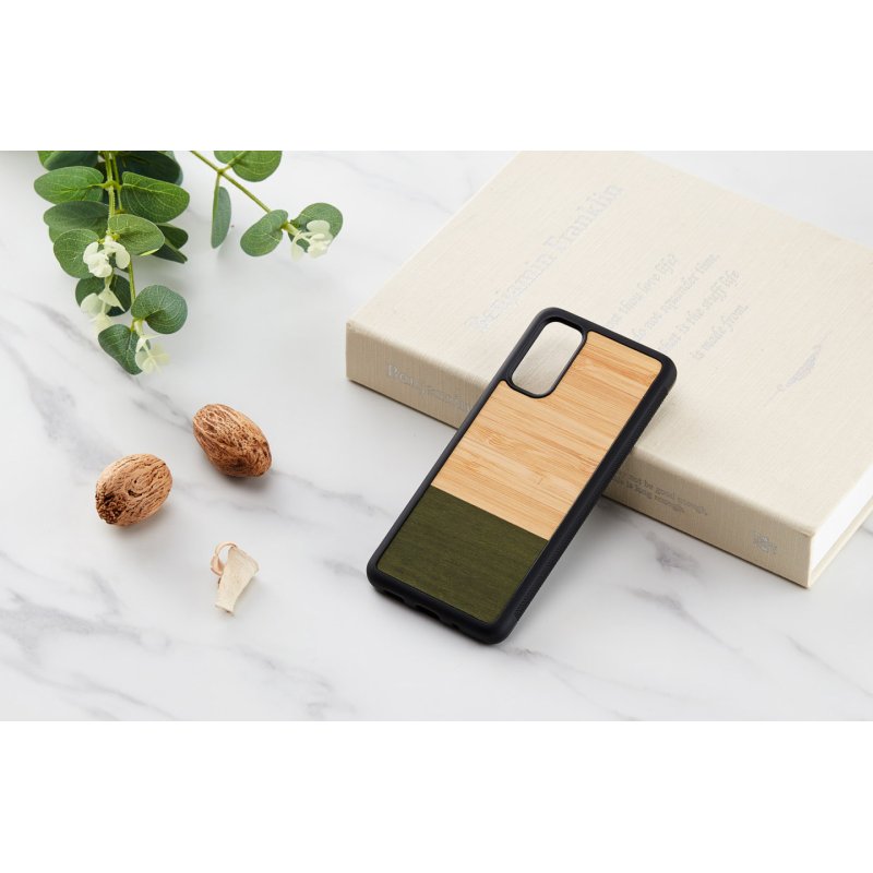MAN&WOOD case for Galaxy S20 bamboo forest black