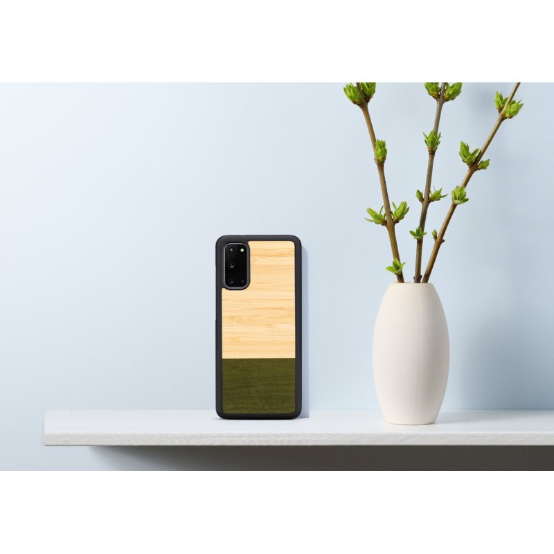 MAN&WOOD case for Galaxy S20 bamboo forest black