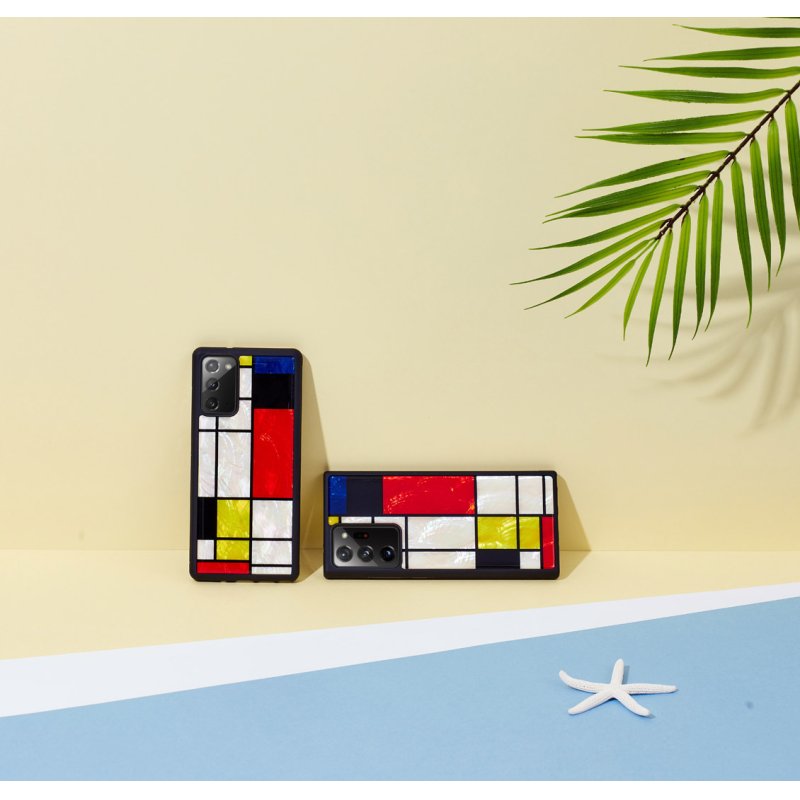 iKins case for Samsung Galaxy Note 20 Ultra mondrian black