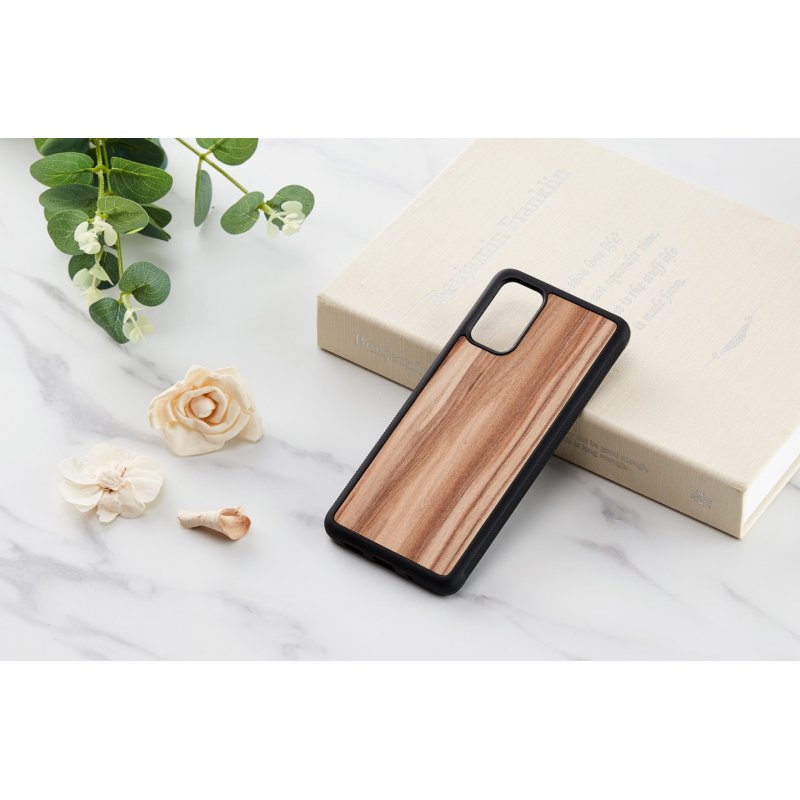 MAN&WOOD case for Galaxy S20+ cappuccino black