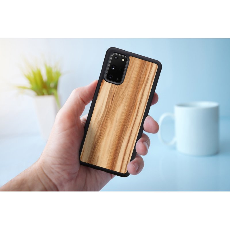 MAN&WOOD case for Galaxy S20+ cappuccino black