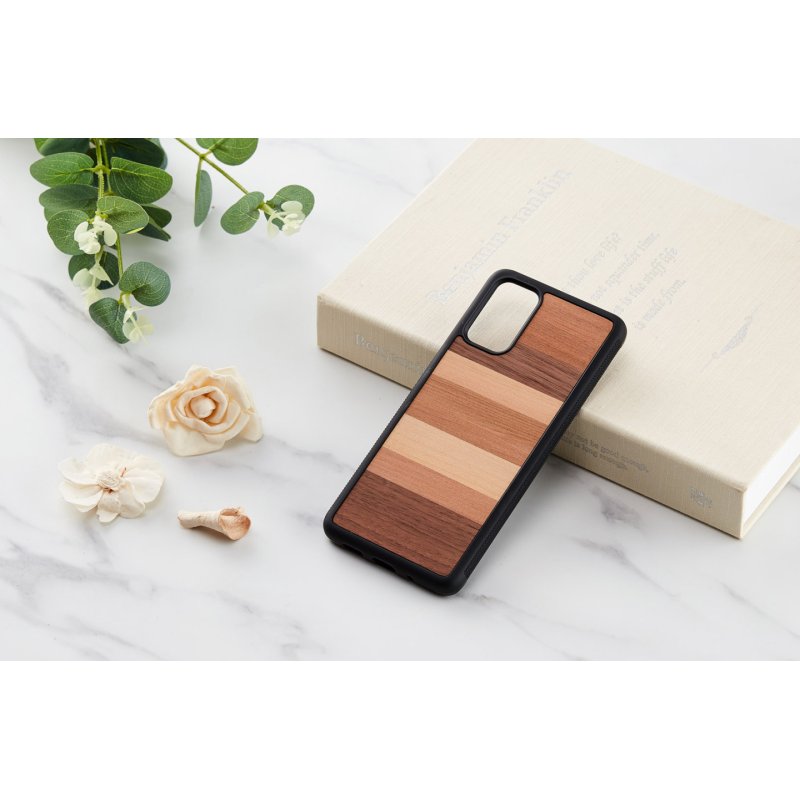 MAN&WOOD case for Galaxy S20+ sabbia black