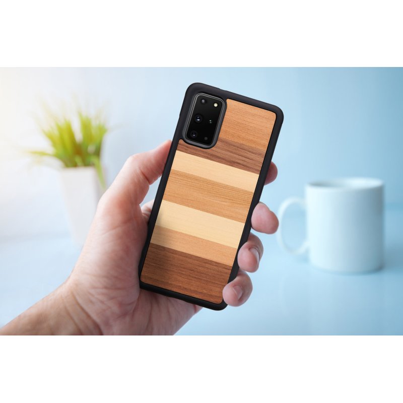 MAN&WOOD case for Galaxy S20+ sabbia black