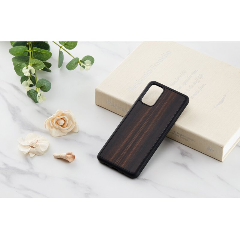 MAN&WOOD case for Galaxy S20+ ebony black