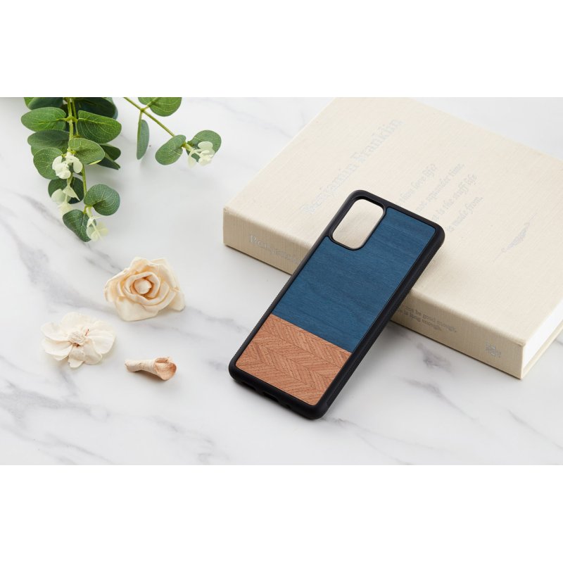 MAN&WOOD case for Galaxy S20+ denim black