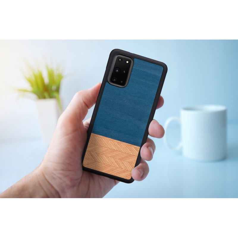 MAN&WOOD case for Galaxy S20+ denim black