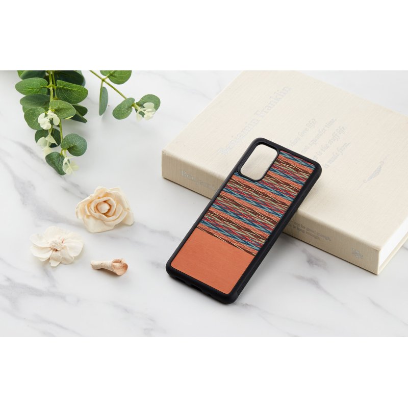 MAN&WOOD case for Galaxy S20+ browny check black