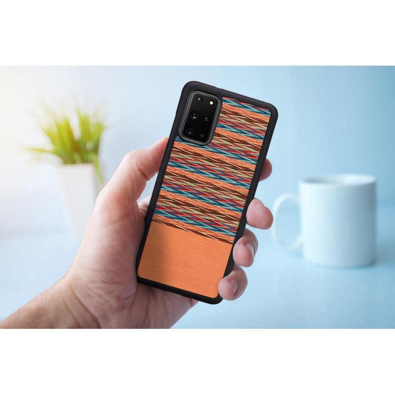 MAN&WOOD case for Galaxy S20+ browny check black