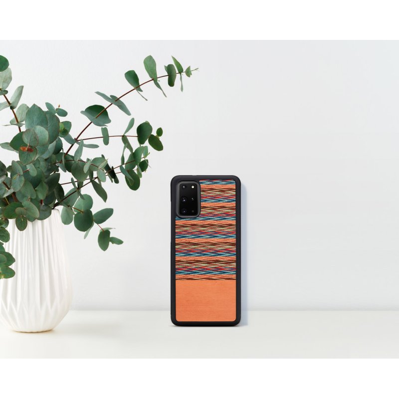 MAN&WOOD case for Galaxy S20+ browny check black