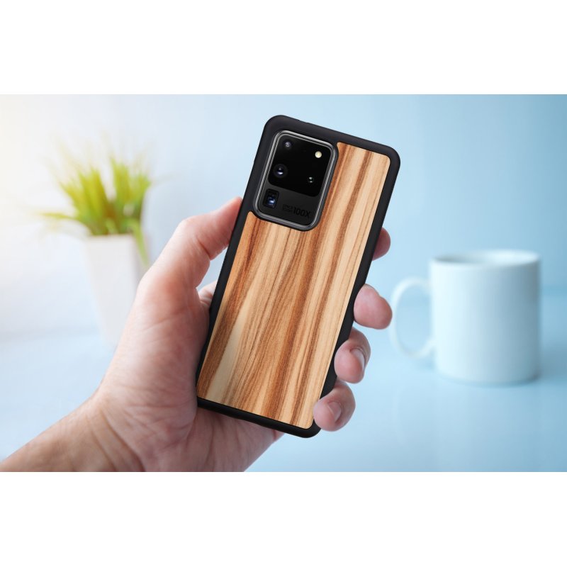 MAN&WOOD case for Galaxy S20 Ultra cappuccino black