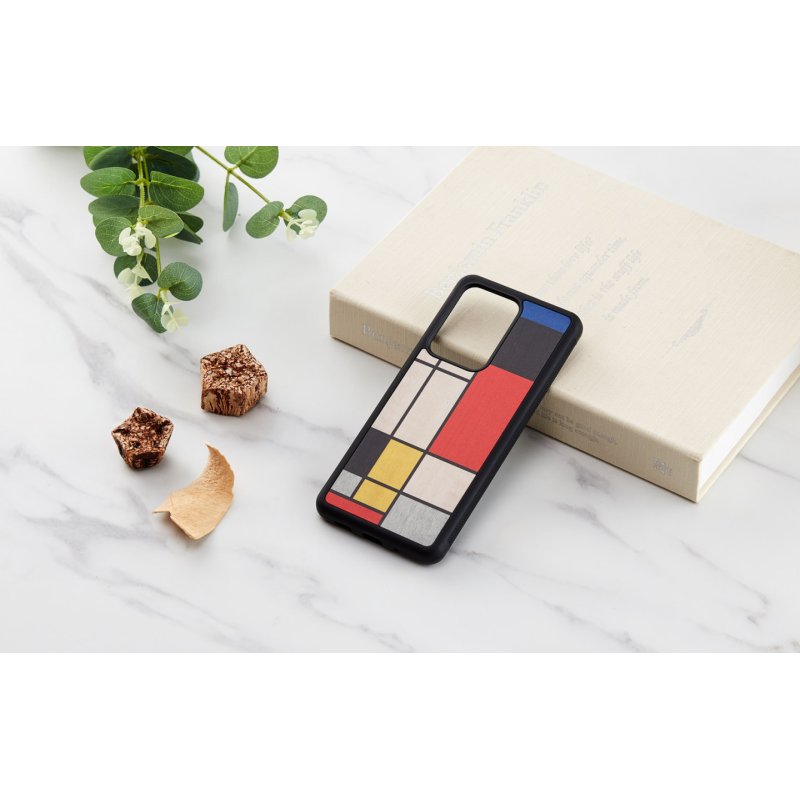 MAN&WOOD case for Galaxy S20 Ultra mondrian wood black