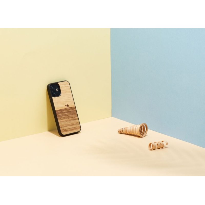 MAN&WOOD case for iPhone 12 mini terra black