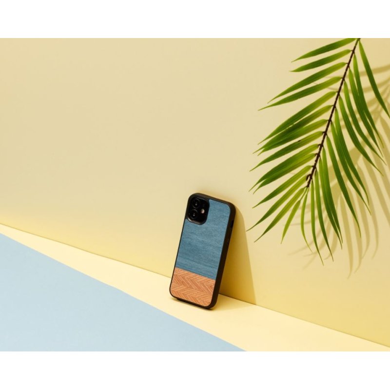 MAN&WOOD case for iPhone 12 mini denim black