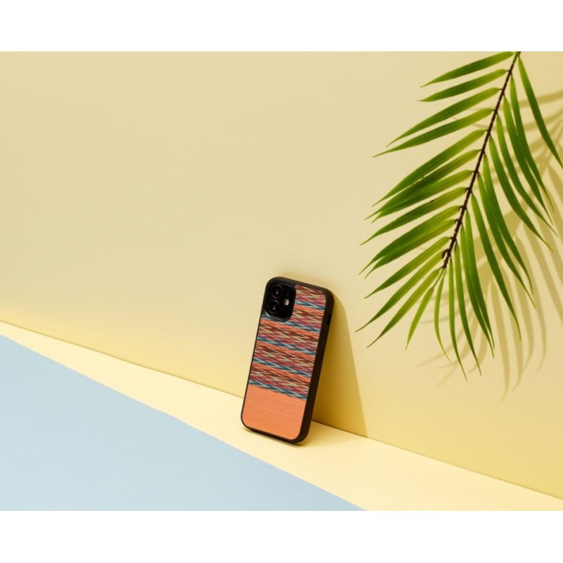 MAN&WOOD case for iPhone 12 mini browny check black