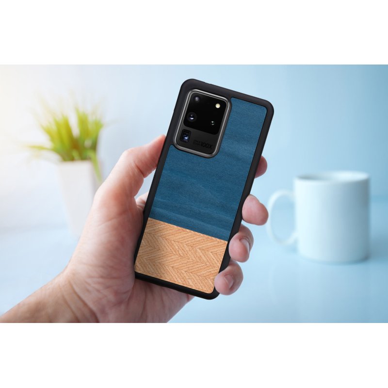 MAN&WOOD case for Galaxy S20 Ultra denim black