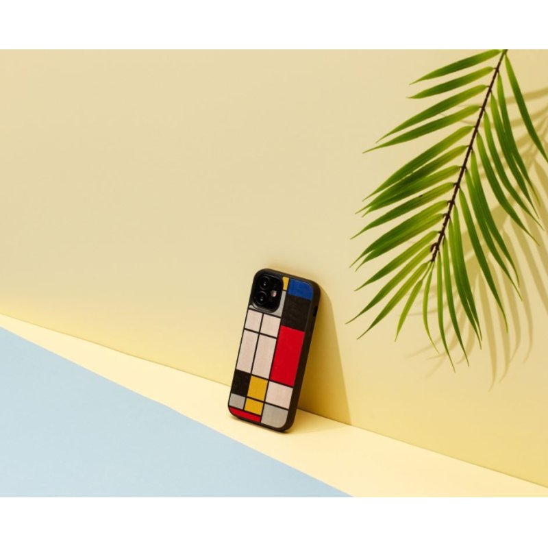 MAN&WOOD case for iPhone 12 mini mondrian wood black