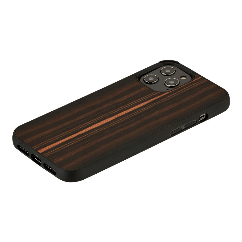 MAN&WOOD case for iPhone 12/12 Pro ebony black