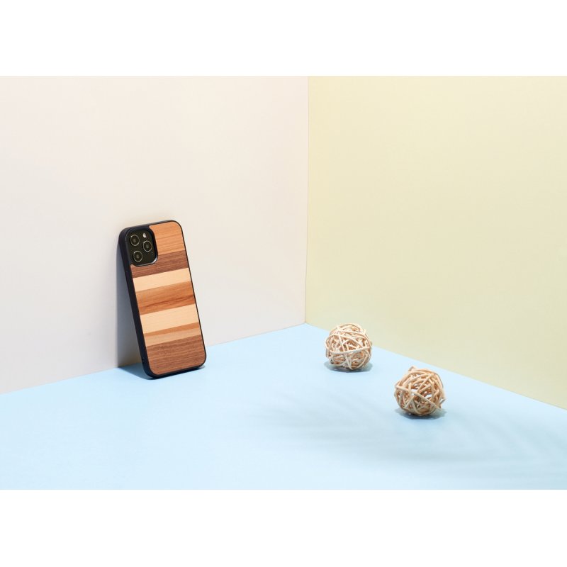 MAN&WOOD case for iPhone 12 Pro Max sabbia black