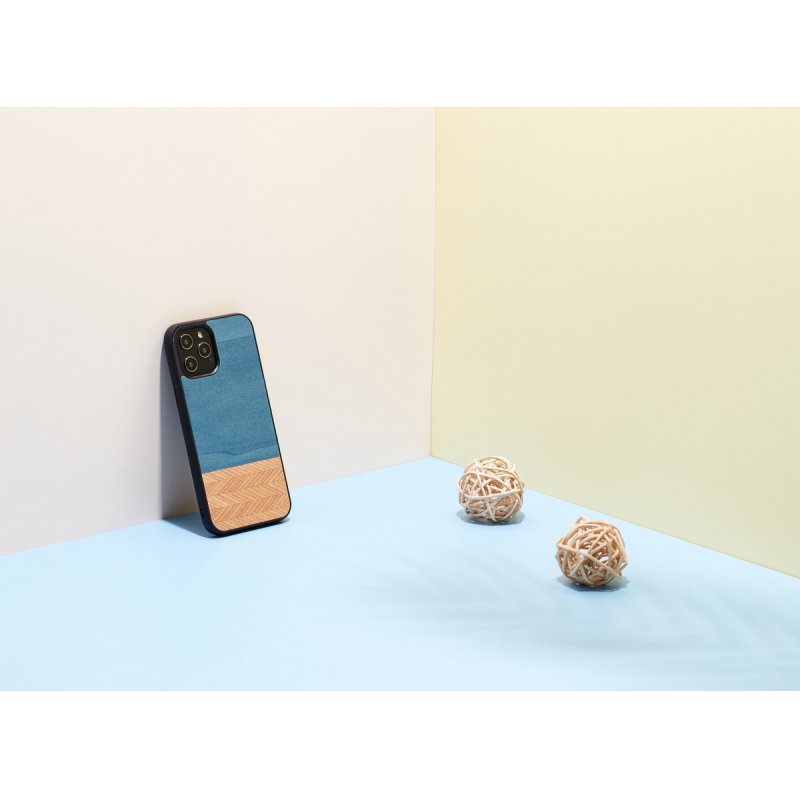 MAN&WOOD case for iPhone 12 Pro Max denim black