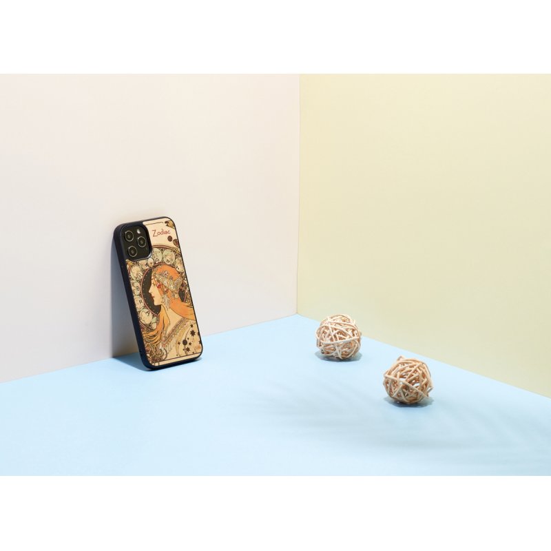 MAN&WOOD case for iPhone 12 Pro Max zodiac black