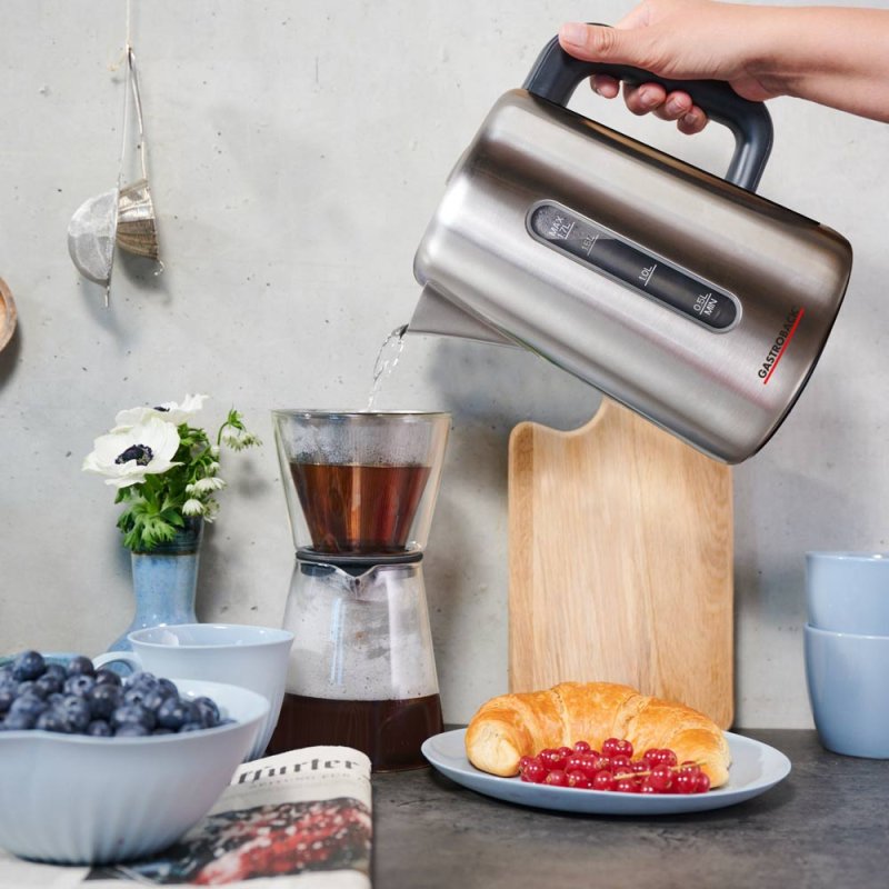Gastroback Design Express electric kettle 1.7 L 3000 W Black, Stainless steel