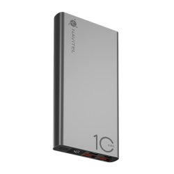 Navitel PWR10 AL SILVER banque d'alimentation électrique 10000 mAh Argent