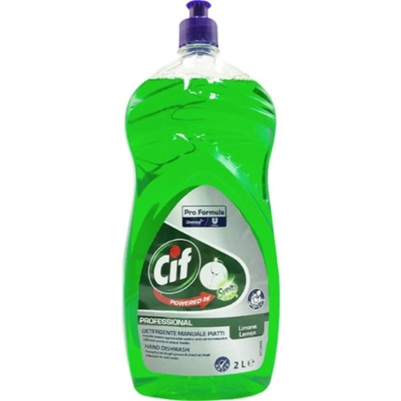 Cif Washing Up Liquid Lemon 2 Liters Pack Of 6