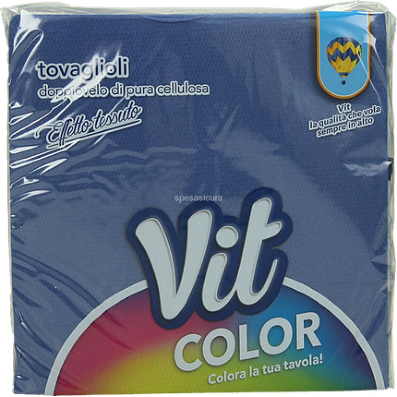 Vit Blue Napkins 2ply 33x33 Cm 25 Pcs