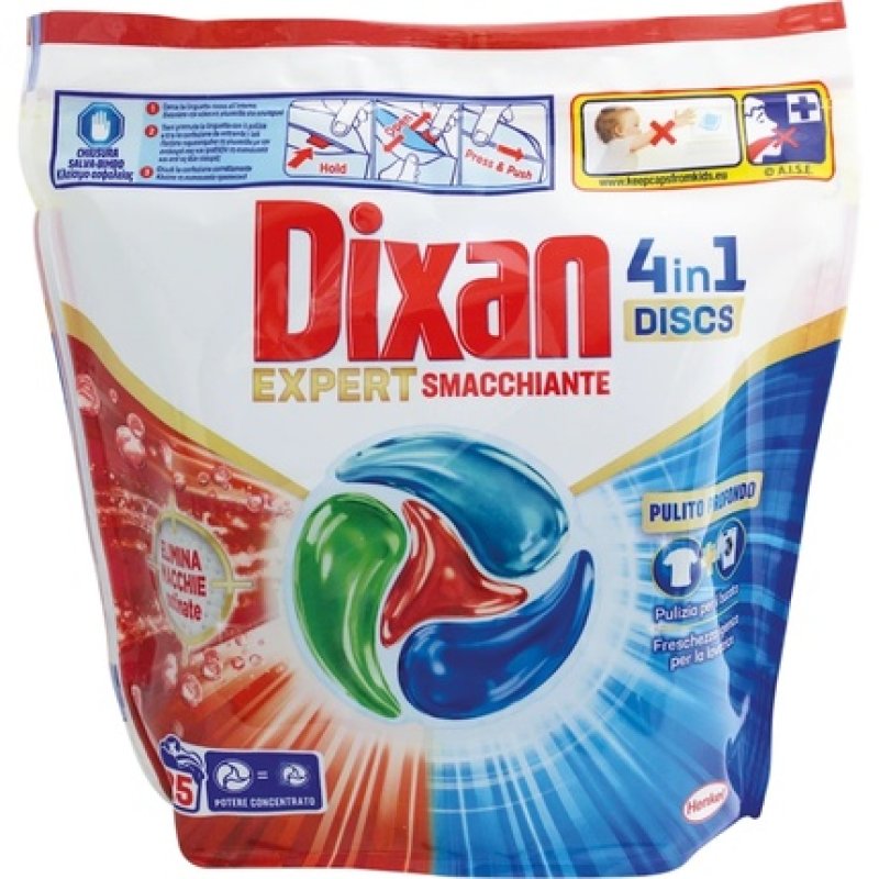 Dixan Discs 4in1 X 25 Laundry Expert Stain Remover