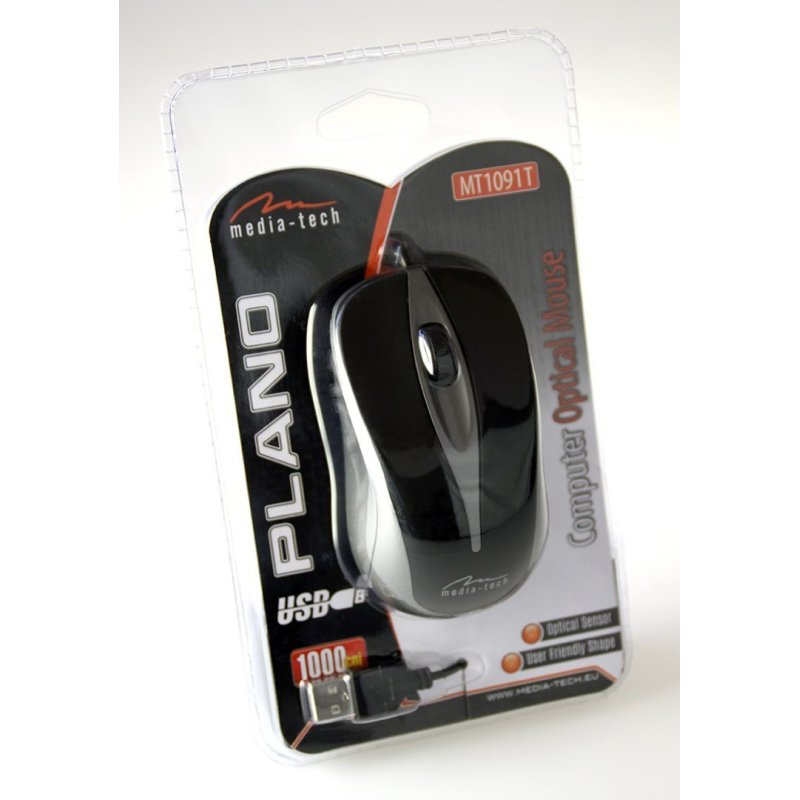 Media-Tech MT1091T souris USB Type-A Optique 800 DPI
