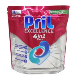 Pril Tabs Excellence 4 In 1 X 18 Extra Freshness Pril Dishwashing Tablets