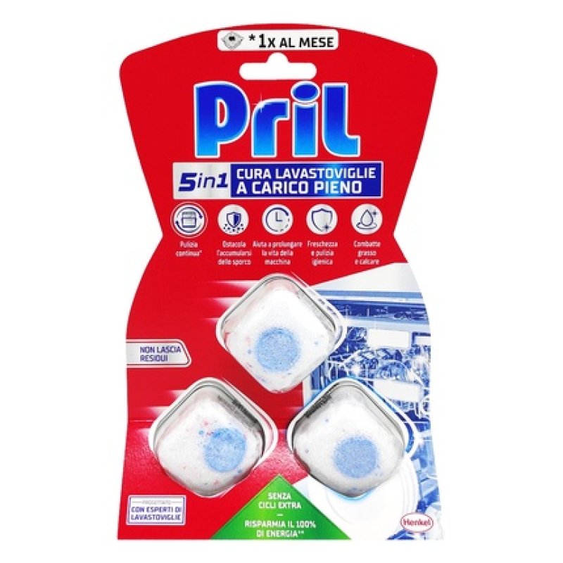 Pril Dishwasher Tabs 5 In 1 Pack Of 3 Full Load Effective Cleaning For Your Dishes