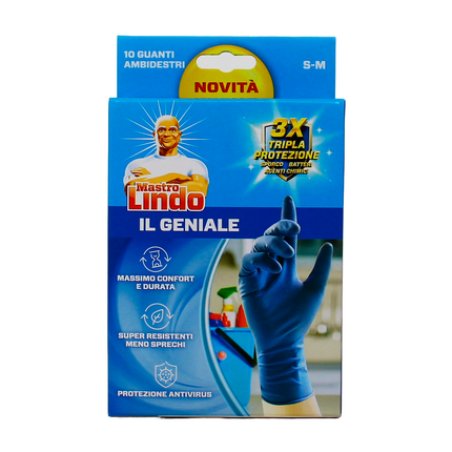 Mastrolindo Mastro Lindo Gloves The Genius Disposable Gloves Natural Rubber Latex Powderfree Extra Long Size Sm