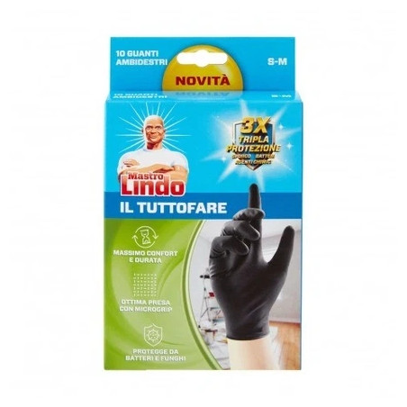 Mastrolindo Mr Clean The Handyman Ambidextrous Gloves 10 Pieces Size Smallmedium